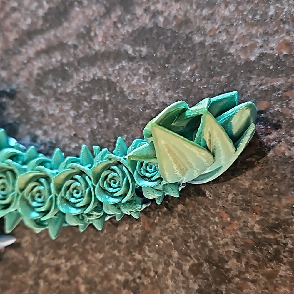 Baby Rose Dragon 3D Printed Figure - Picture 7 of 8